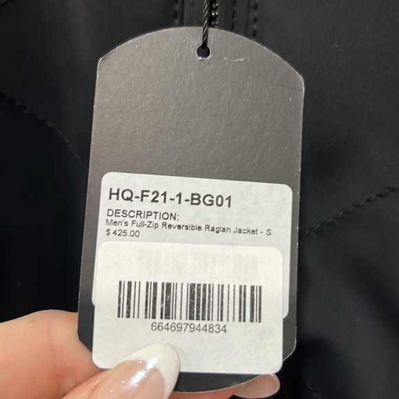 NWT black Reversible PXG Bomber jacket size small - Picture 3 of 9